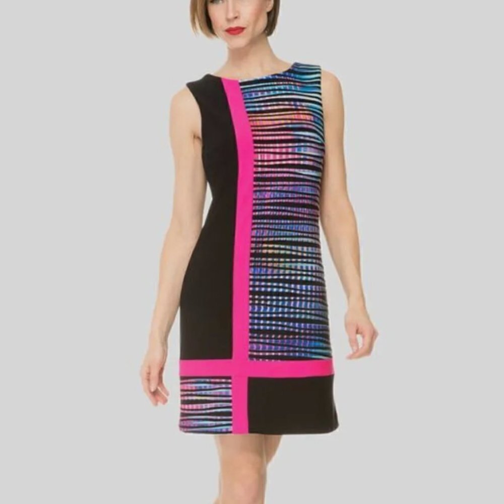 Joseph Ribkoff Sleeveless Multicoloured Sheath Dress  4​​​​​​​​​​​​